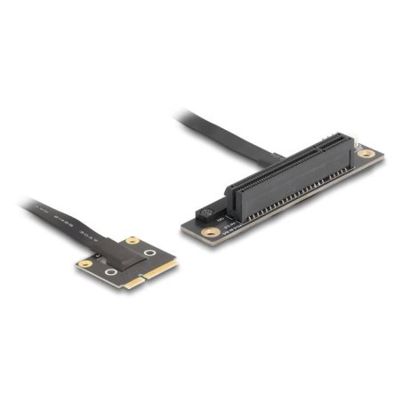 Delock Adapter Mini PCIe Stecker zu PCIe 3.0 x8 Slot 90° gewinkelt mit Kabel 20 cm