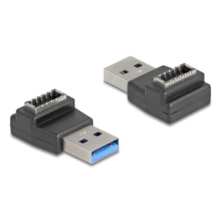 DeLOCK 67236 changeur de genre de câble USB Type-A USB Type-E Noir