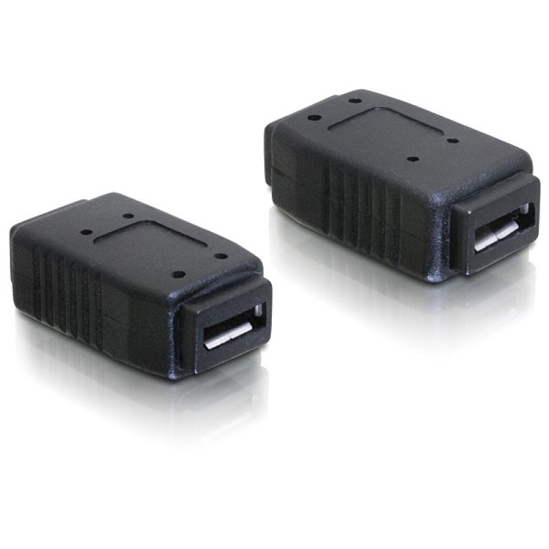 Delock Adapter USB micro-A B Buchse zu USB micro-A B Buchse