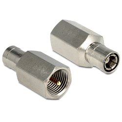 DeLOCK 88805 cable gender changer FME SMB Brass