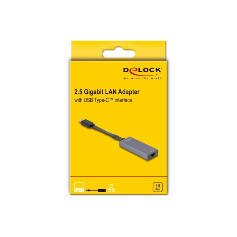 DeLOCK USB Type-C Adapter to 2.5 Gigabit LAN slim