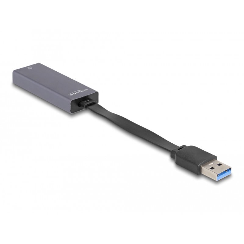 Delock USB Typ-A Netzwerk Adapter 2,5 Gigabit LAN 1 x RJ45 slim