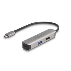 Delock USB Type-C™ Adapter zu HDMI 4K 60 Hz mit USB Typ-A und USB Type-C™ Daten PD 92 W