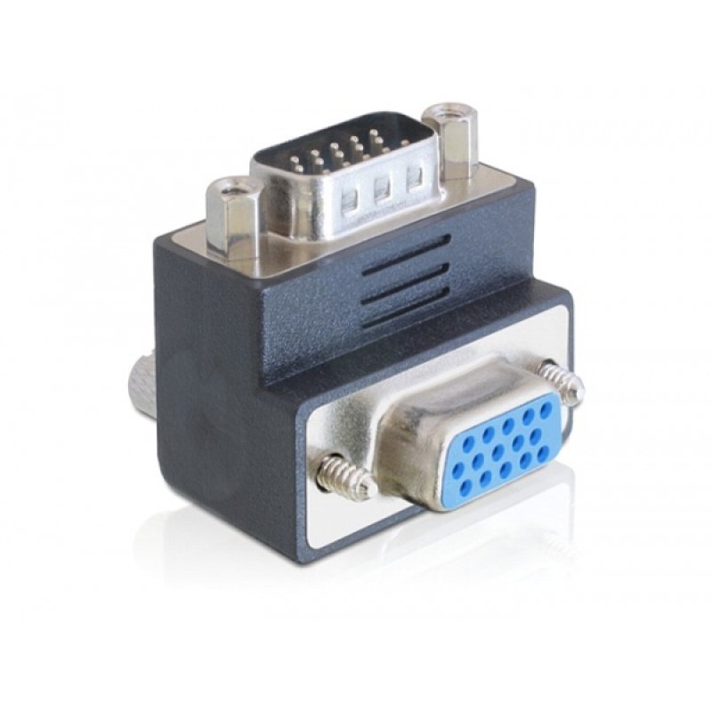 Delock Adapter VGA Stecker zu Buchse 270° gewinkelt