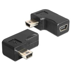 DeLOCK 65448 cable gender changer USB-B mini Black