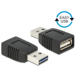 DeLOCK 65520 cable gender changer USB 2.0 A Black