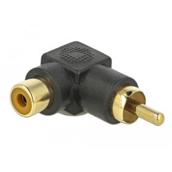 Delock Cinch Adapter Stecker zu Buchse gewinkelt