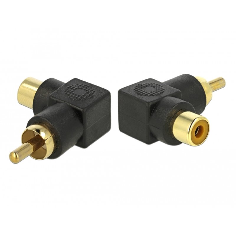DeLOCK 66168 cable gender changer RCA Black