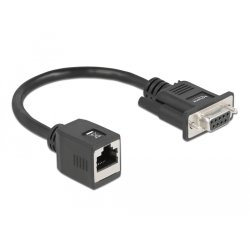 DeLOCK Adaptateur Serial pour rallonge de câble de DB9 femelle à RJ45 femelle