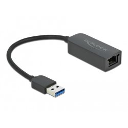 Delock USB Typ-A Netzwerk Adapter 2,5 Gigabit LAN 1 x RJ45 kompakt