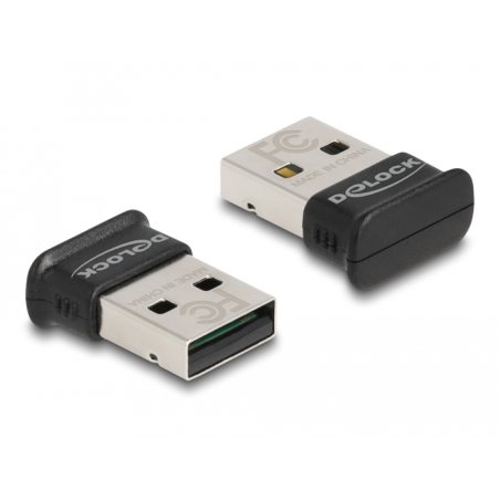DeLOCK Adaptateur USB Bluetooth 5.0 Classe 1, micro - Distance jusqu'à 100 meter