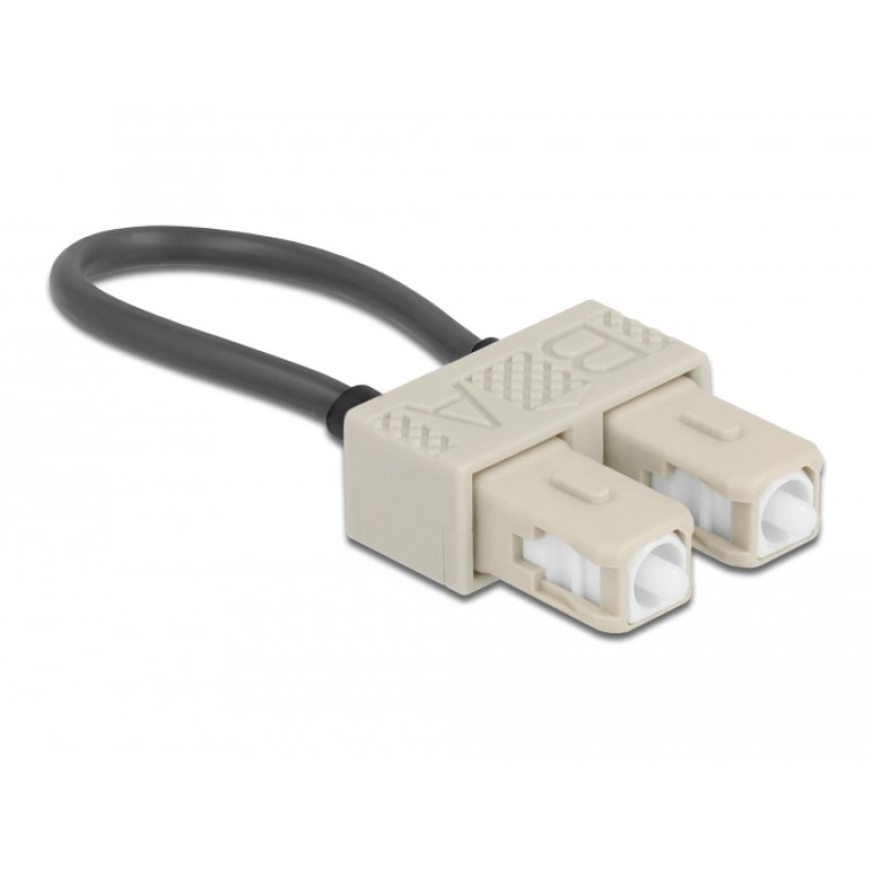 DeLOCK Optical Fiber loopback Adapter SC / OM2 Multi-mode beige