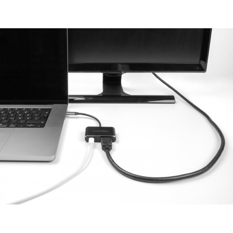 DeLOCK USB Type-C Adapter to HDMI (DP Alt Mode) 8K with HDR and Power Delivery 100 W