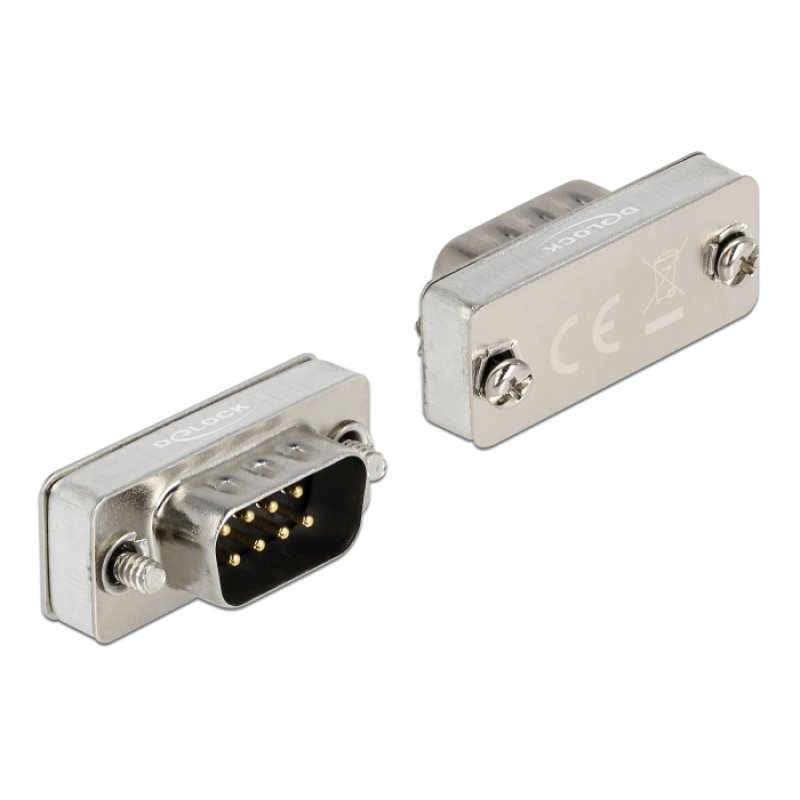 Delock RS-232/422/485 Loopback Adapter mit DB9 Stecker