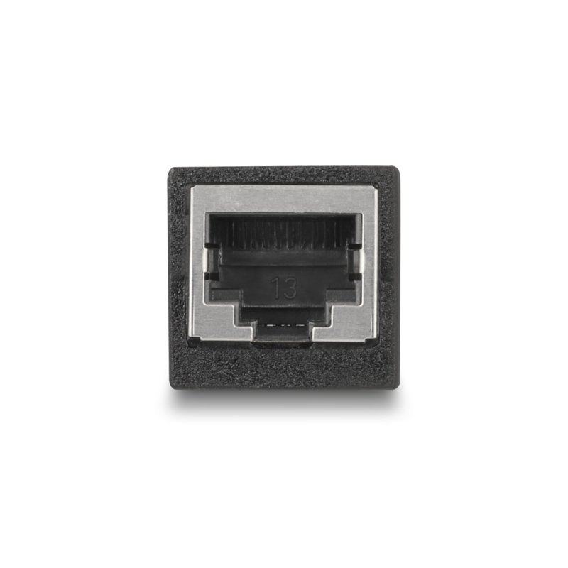 DeLOCK Adapter RJ45 jack to RJ45 jack Cat.6 black