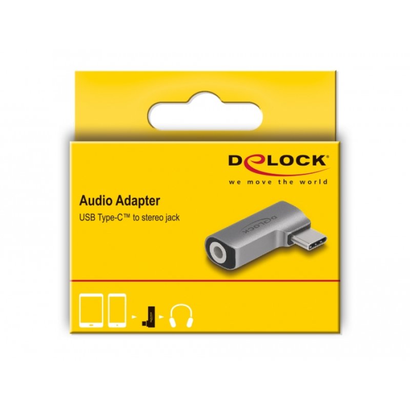 DeLOCK Audio Adapter USB Type-C male to 3.5 mm 4 pin stereo jack female