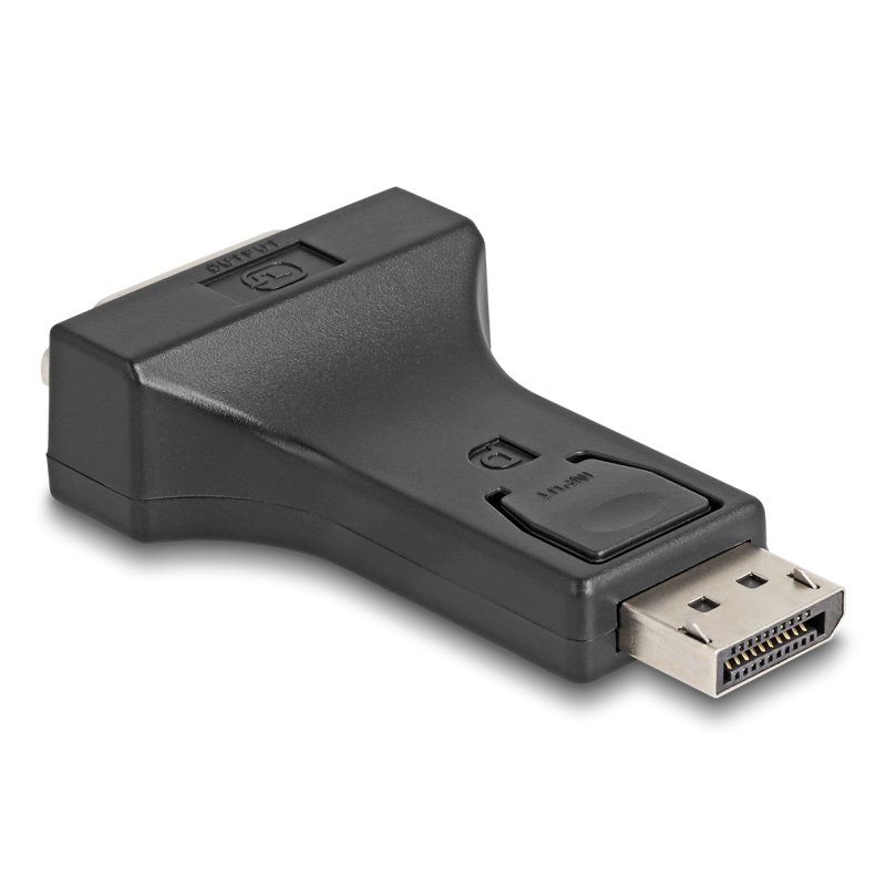 Delock Adapter DisplayPort 1.1 Stecker zu DVI Buchse Passiv schwarz