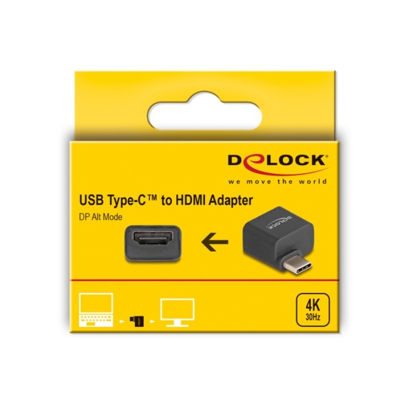 Delock Mini Adapter USB Type-C™ Stecker zu HDMI Buchse (DP Alt Mode) 4K