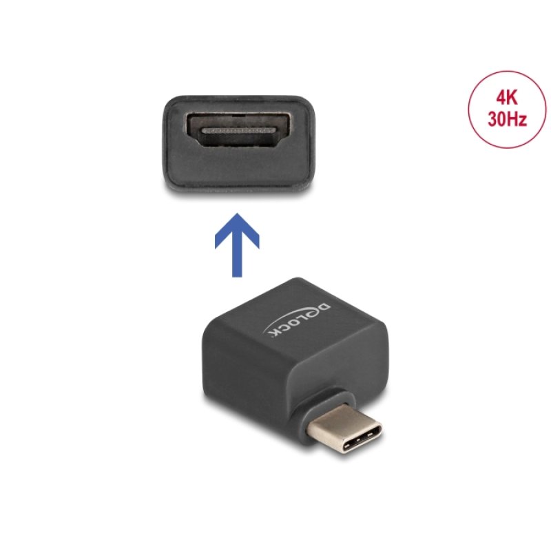 Delock Mini Adapter USB Type-C™ Stecker zu HDMI Buchse (DP Alt Mode) 4K