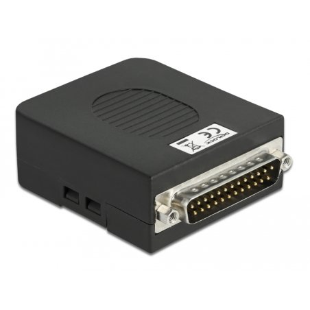 Delock D-Sub25 Stecker zu Terminalblock Adapter mit Gehäuse