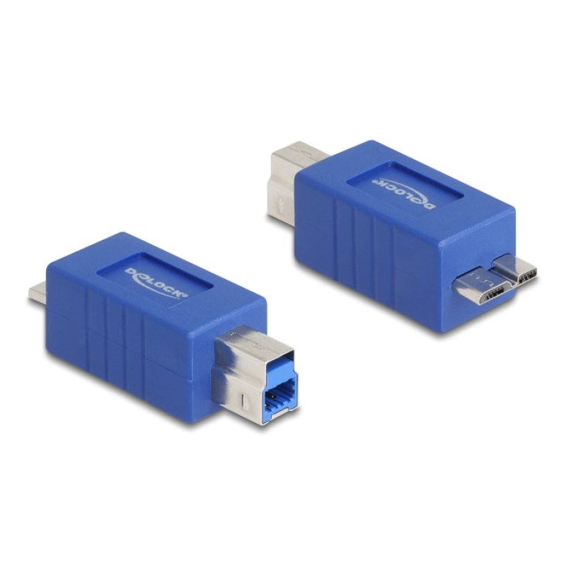DeLOCK 67215 changeur de genre de câble USB Type-B USB Micro-B Bleu