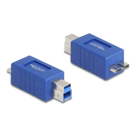 DeLOCK 67215 cable gender changer USB Type-B USB Micro-B Blue
