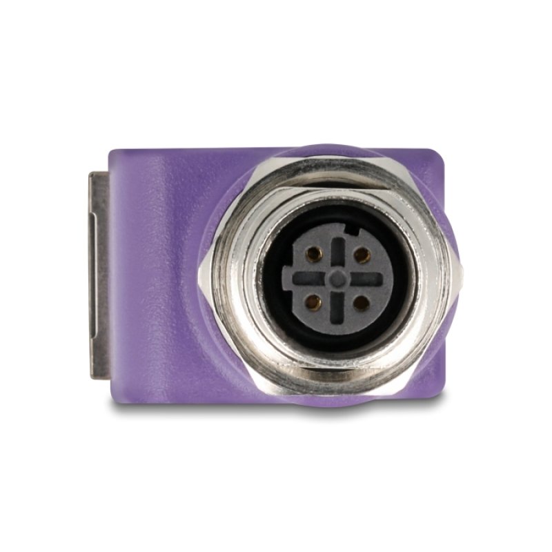 DeLOCK 60680 cable gender changer M12 RJ45 Violet