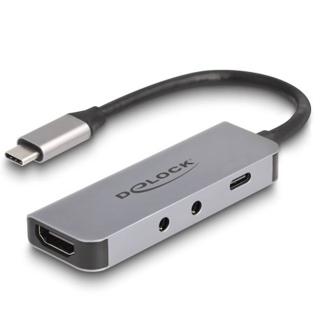DeLOCK 61064 interface hub USB 3.2 Gen 1 (3.1 Gen 1) Type-C Grey