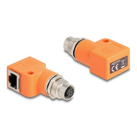 DeLOCK 60668 changeur de genre de câble M12 RJ45 Orange