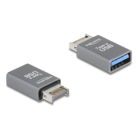 DeLOCK 67230 cable gender changer USB Type-E USB Type-A Grey