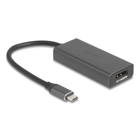 DeLOCK 64316 câble vidéo et adaptateur 0,15 m USB Type-C HDMI DisplayPort Gris