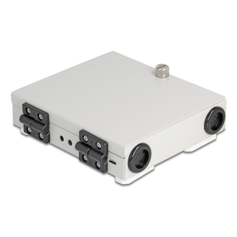 Delock LWL Wandbox für 4 x SC Simplex oder LC Duplex Adapter Metallgehäuse