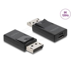 Delock DisplayPort zu Mini DisplayPort Adapter 8K mit HDR und HDCP Unterstützung - bidirektional