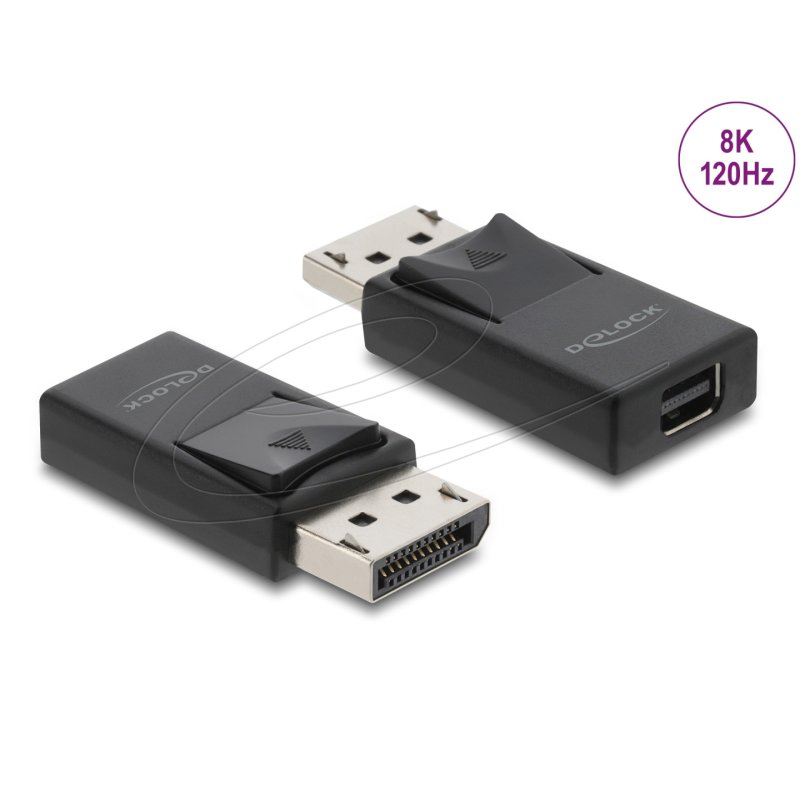 DeLOCK 61074 changeur de genre de câble mini DisplayPort DisplayPort Noir
