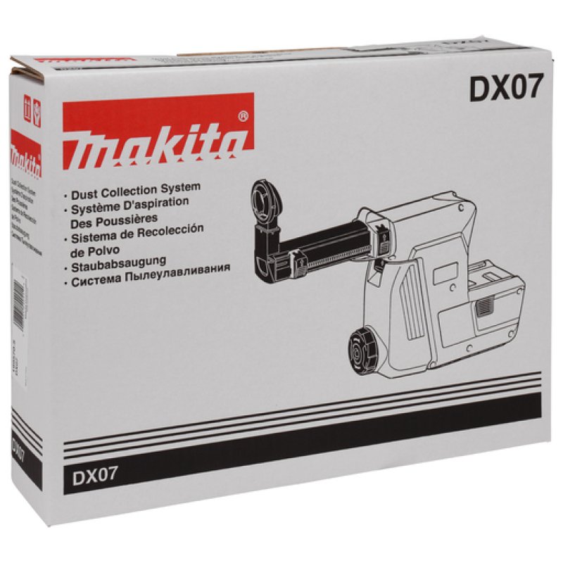 Makita DX07 Système d'extraction de la poussière