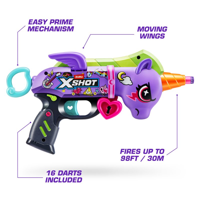 XSHOT Blastercorn Pack Blanc et Violet