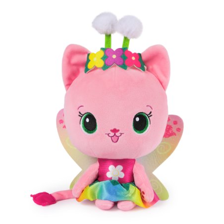 Gabby's Dollhouse Fairylandia Official Rainbow Light-Up Kitty Fairy Plush, Cat Stuffed Animal, Sensory Toys for Ages 3