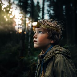 Kikkerland - Rechargeable Headlight - 1.5 x 2.75 x 1.25 inches