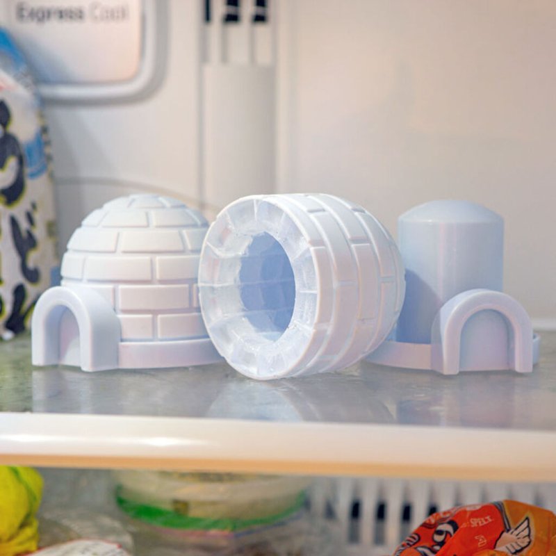 Kikkerland - Igloo Mini Ice Molds - 3.5 x 3.25 x 4.0 inches