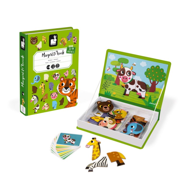 Janod - Magneti'Book - Animals - 30 magnets (LKJ2723)