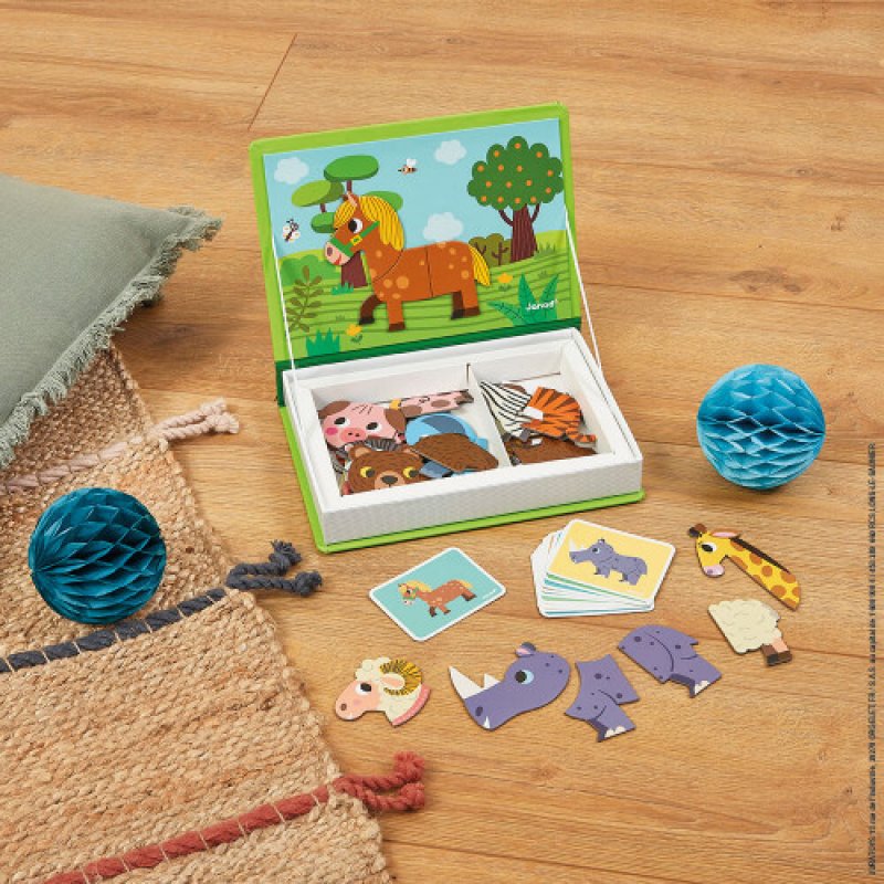 Janod - Magneti'Book - Animals - 30 magnets (LKJ2723)