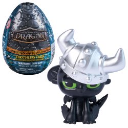 DreamWorks Dragons , Collection Les Contes de Toothless, 1 figurine de dragon à collectionner avec œuf de dragon pour