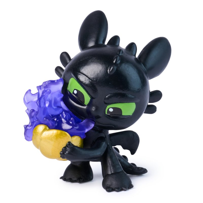 DreamWorks Dragons , Collection Les Contes de Toothless, 1 figurine de dragon à collectionner avec œuf de dragon pour
