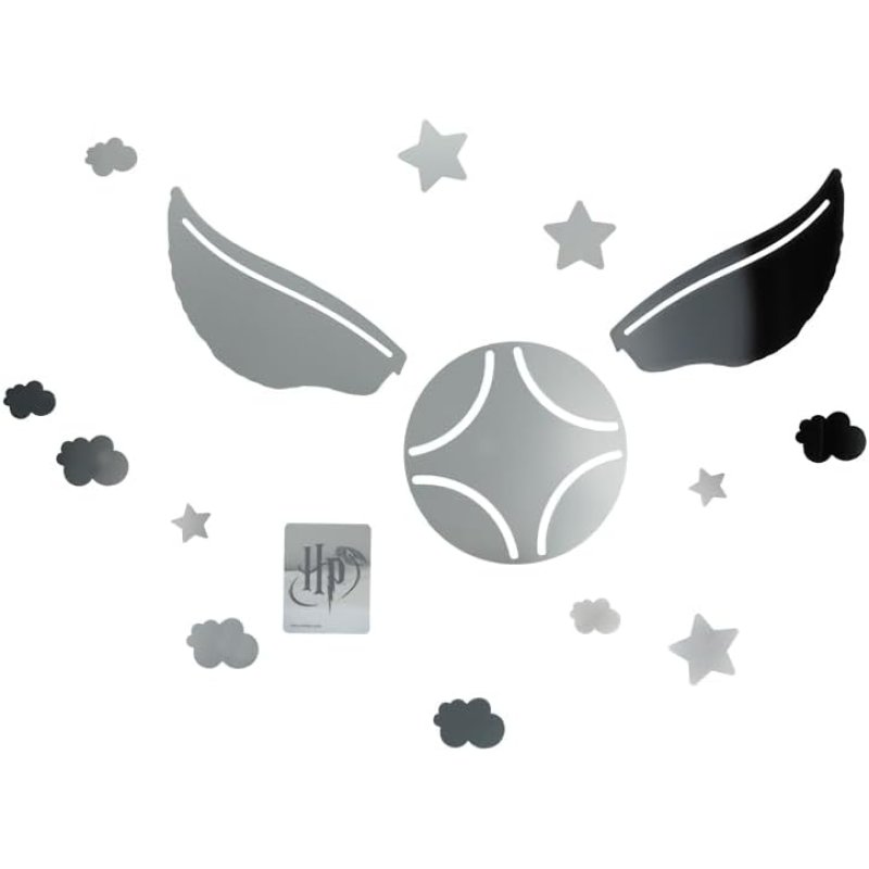 Harry Potter Mirror Wall Decals Golden Snitch (50 pcs) / Harry Potter zestaw naklejek ściennych Złoty Znicz (50 szt)