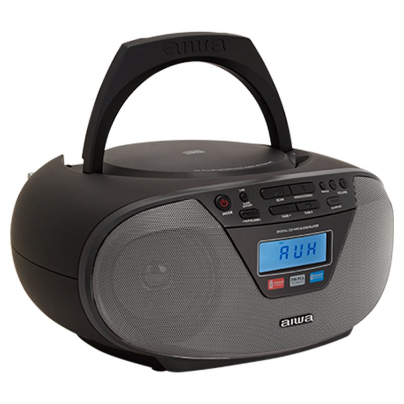 Aiwa BBTU-400BK Système stéréo portable Analogique et numérique 6 W FM Noir Lecture de MP3