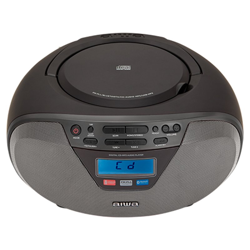 Aiwa BBTU-400BK portable stereo system Analog & digital 6 W FM Black MP3 playback