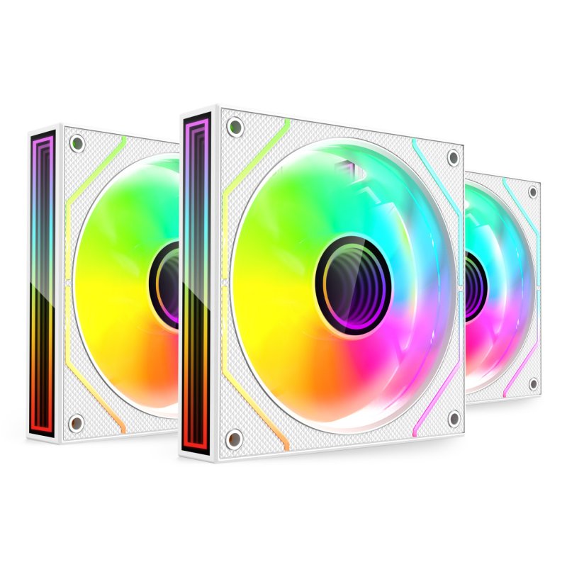 Mars Gaming MF3DPROKITW système de refroidissement d’ordinateur Boitier PC Ventilateur 12 cm Blanc