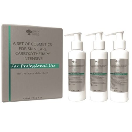 Green Pharm Cosmetics Carboxytherapy Intensive Peeling For Face Set 120ml Peeling 150ml Activator 150ml Soothing Gel