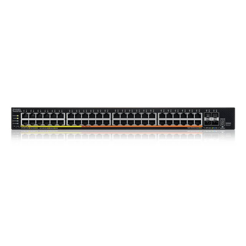 Zyxel XMG2230-52HP Géré L2/L3 2.5G Ethernet (100/1000/2500) Connexion Ethernet, supportant l'alimentation via ce port