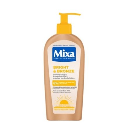 Mixa Bright & Bronze Selftanning Body Balm For Light Skin Tones 250ml
